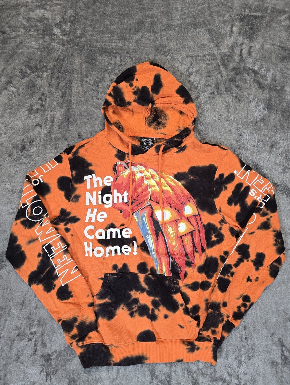 John Carpenter's Halloween Movie Hoodie Size Small Orange Black